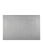 Правоъгълна подложка за хранене с кант 45 x 30 см PVC, сив цвят, 6 броя