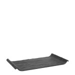 Меламиново правоъгълно плато 30 x 17 x h 2.5 см SHIBUI, черен цвят