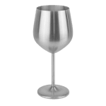 Иноксова чаша за вино 520 мл SILVER, Ø 7.3 x h 21.5 см, сребърен цвят