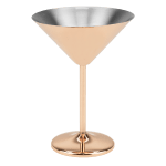 Иноксова чаша за мартини 250 мл COOPER, Ø 12 x h 16 см, златен цвят