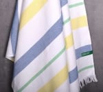 Плажна кърпа 80 x 165 см Хамам Rainbow 80 х 165 см, синьо и жълто, United Colors Of Benetton