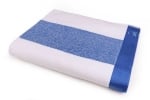 Плажна кърпа 90 x 160 см Rainbow, синьо и бяло, United Colors Of Benetton