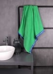 Плажна кърпа 90 x 160 см Rainbow, зелена велур, United Colors Of Benetton