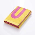 Плажна кърпа 180 х 180 см Summer XL, жълто и лилаво, United Colors Of Benetton