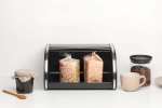 Кутия за хляб Roll Top, Matt Black, средна, Brabantia Холандия