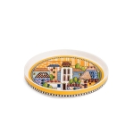 Модерно плато от порцелан жълто 20 см Paese Mio Egan