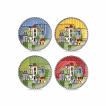 цветни порцеланови чинии 19 см EGAN