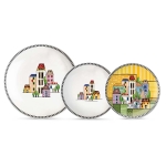 Порцеланови чинии 3 размера в жълто Egan