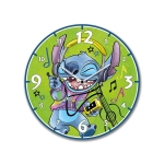 Стенен часовник Disney Stitch 35 см, зелен цвят, EGAN Италия