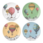 Цветни порцеланови чинии за десерт