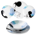 Комплект 3 порцеланови чинии Disney Mickey Mouse Enjoy в син цвят