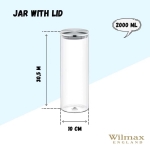 Стъклен буркан с капак за съхранение 2 литра Thermo Glass, Wilmax Англия