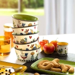 Порцеланова купа 380 мл Cocorico - зелена, Egan Италия