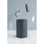 Кош за смет с педал 20 л NewIcon - Mineral Infinite Grey, Brabantia Холандия