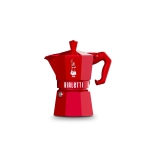 Кафеварка за 3 чаши Moka Exclusive, червена, Bialetti Италия