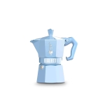 Кафеварка за 3 кафета Moka Exclusive, светлосиня, Bialetti Италия