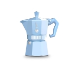 Кафеварка за 6 кафета Moka Exclusive, светлосиня, Bialetti Италия