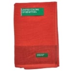 Червена кърпа за баня 70 х 140 см United Colors of Benetton