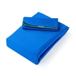 Комплект за спане от 3 части двулицев цвят синьо зелен