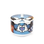 Порцеланова захарница 9 см Disney Love Sweet Love, синя, EGAN Италия
