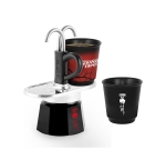 Комплект кафеварка с 2 броя чаши Set Mini, Stranger Things, цвят червено - черно, Bialetti Италия