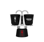 Червено черна кафеварка с 2 броя чаши Stranger Things Bialetti