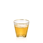 Стъклена чаша за уиски 300 мл Hammered Gold, Wilmax Англия
