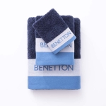 Елегантна синя кърпа Benetton за баня