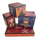 Свещник Egan Christmas, северен елен 8х4 см, порцелан