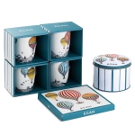 Порцеланов сет 4 бр десертни чинии 19 см - Giramondo, Egan Италия