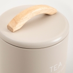 буркан за чай с дървена дръжка