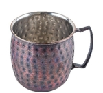 Чаша за коктейл 480 мл Moscow Mug, медно релефно покритие Antique