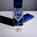 Юбилейна чаша 60 годишнина - безцветни кристали