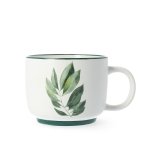 чаша с декор от каучукови листа