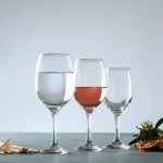 Стъклени чаши за вино 365 мл QUEEN, 6 броя
