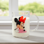 Стъклена детска чаша Мини Маус 350 мл