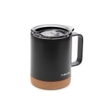 Двустенна стоманена чаша за чай 400 мл TORREL, черен цвят, HOMLA Полша