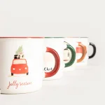 цветни коледни чаши Homla