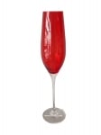 Чаши за шампанско 210 мл Celebration, 6 броя, червен цвят