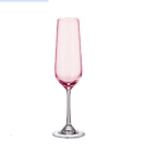 Чаши за шампанско 200 мл STRIX PINK, 4 броя, Bohemia Crystalite Чехия
