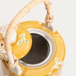 Керамичен сет за чай 3 части CERRI - розови цветя, HOMLA Полша