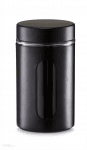 Стъклен буркан с капак 900 мл, черен цвят, ZELLER Германия