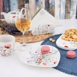 салфетник с види цветя макове