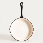 кръгъл чугунен тиган с емайлирано покритие