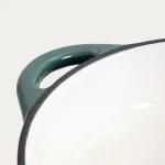 Плитка чугунена емайлирана тенджера с капак 2.5 литра ANDREAS -зелена, HOMLA Полша