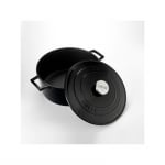Кръгла чугунена тенджера Ø 28 см, черен цвят, LAVA Турция