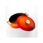 Овална чугунена тенджера Ø 29 см, оранжев цвят, LAVA Турция