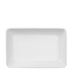Керамично правоъгълно плато с борд 22 x 15 см - ATLAS WHITE