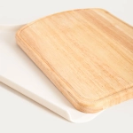 дървена дъска за рязане с подложка Homla