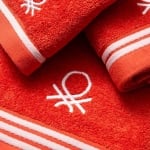 Комплект 3 броя кърпи Rainbow, червен цвят, United Colors Of Benetton
